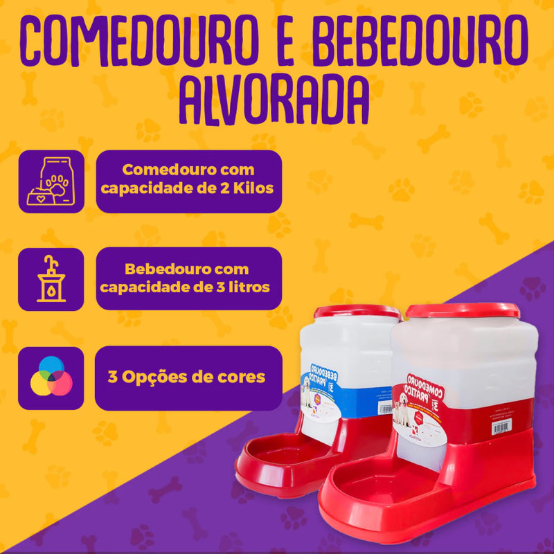 Kit Bebedouro + Comedouro Automatico