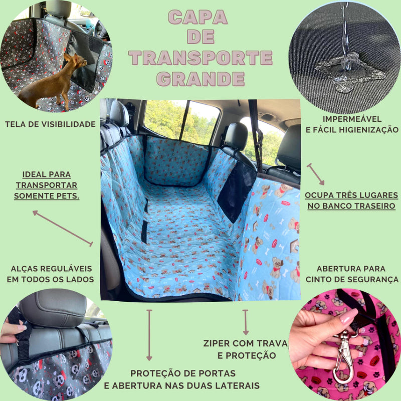 Capa Pet -P/  Transporte no Carro