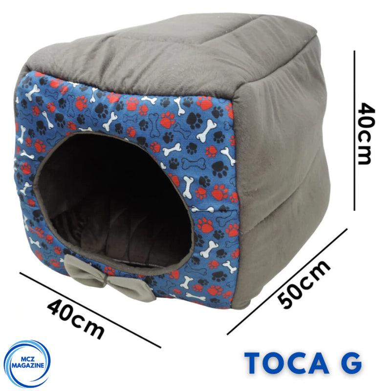 Cama Toca Iglu 3 em 1 para Cachorro e Gato